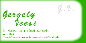 gergely vecsi business card